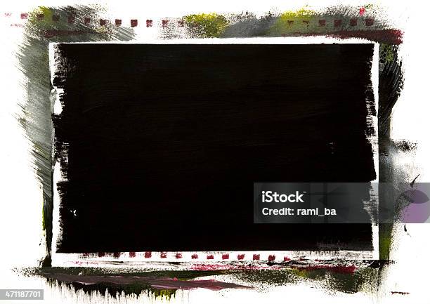Dunkle Artfärbung Auf Weiß Stockfoto und mehr Bilder von Abstrakt - Abstrakt, Acrylmalerei, Am Rand