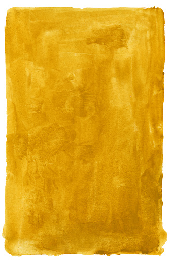 Abstract art background yellow and golden colors. Watercolor painting on canvas with amber gradient. Fragment of artwork on paper with pattern. Texture backdrop.