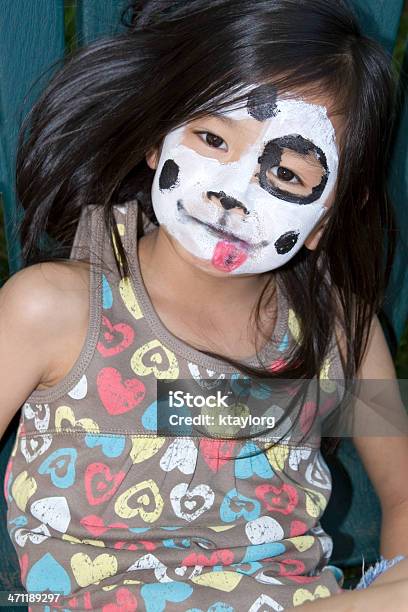 Menina Com Rosto Pintado - Fotografias de stock e mais imagens de 6-7 Anos - 6-7 Anos, Ao Ar Livre, Asiático e indiano