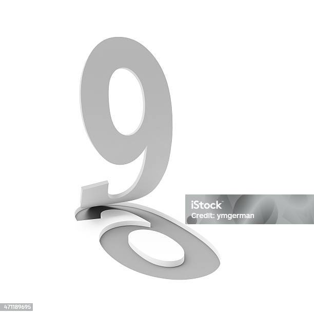 3d Number 9 Stock Photo - Download Image Now - Arts Culture and Entertainment, Close-up, Countdown