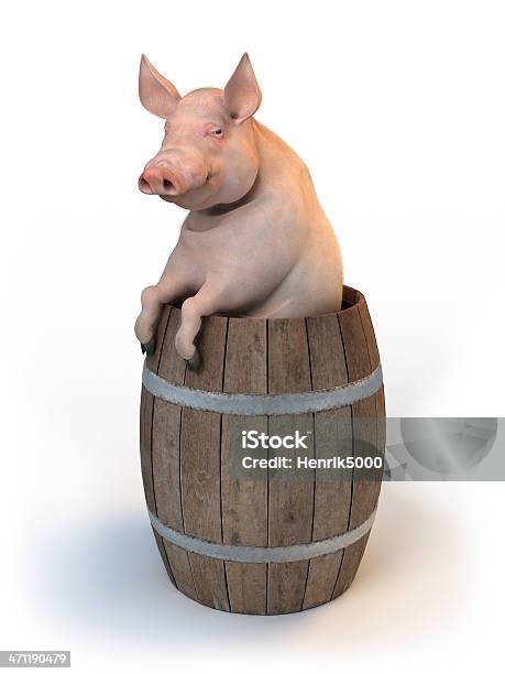 Cilindro De Cerdo Concepto De Ilustración Foto de stock y más banco de imágenes de Cerdo - Cerdo, Cerdo Domesticado, Actividad comercial