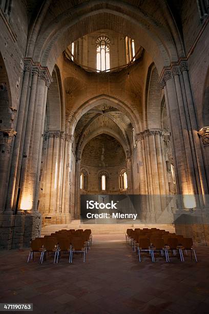 Foto de Catedral De La Seu Vella e mais fotos de stock de Catedral - Catedral, Escuro, Interior
