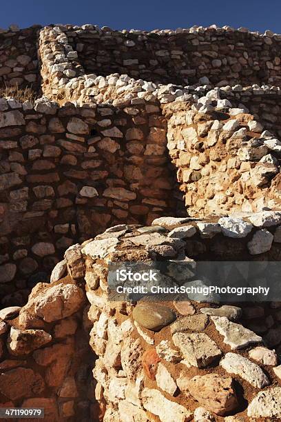 Tuzigoot 푸에블로족 유적지 돌담 13세기에 대한 스톡 사진 및 기타 이미지 - 13세기, 14세기, 15세기