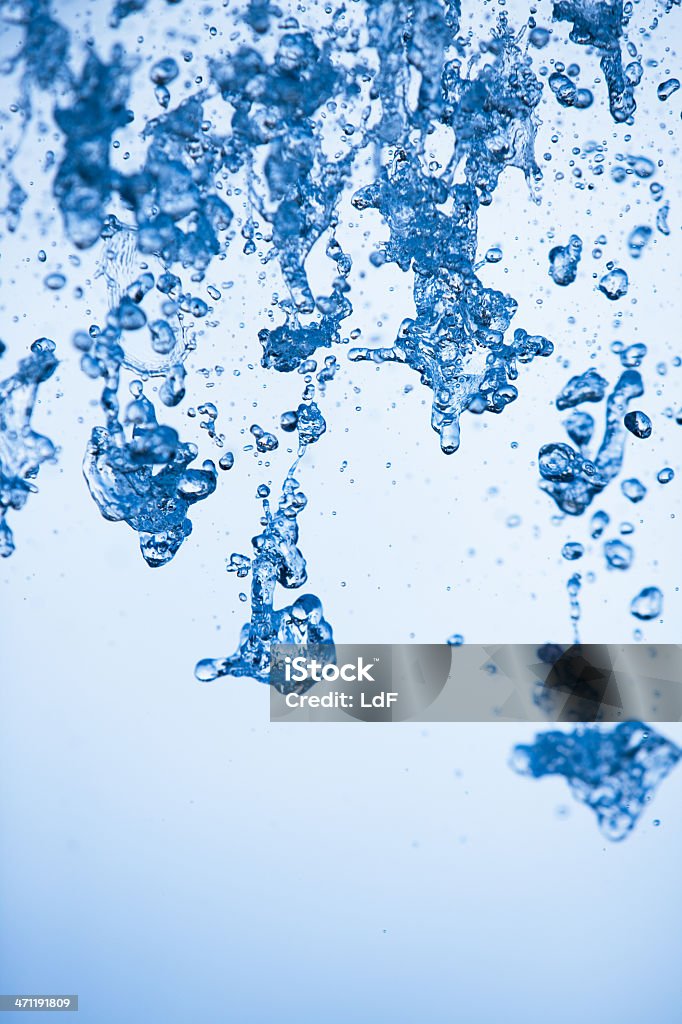 Gotas de água cair para baixo - Royalty-free Abstrato Foto de stock