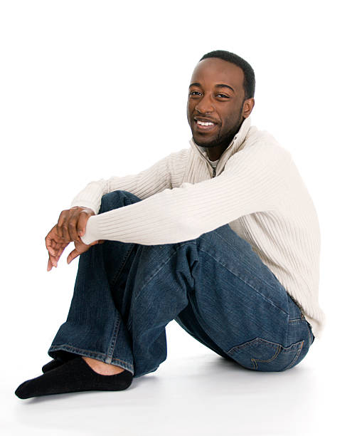 istock Young African American Male Sitting 471193141
