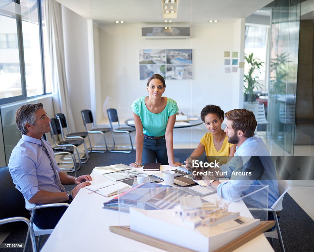 Our meetings are always productive Cropped shot of an attractive young businesswoman heading up a meetinghttp://195.154.178.81/DATA/i_collage/pi/shoots/804517.jpg 2015 Stock Photo