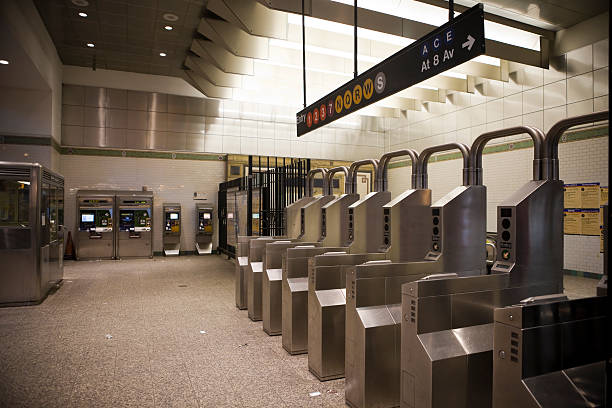 istock Empty New York City Subway, Copy Space 471193869