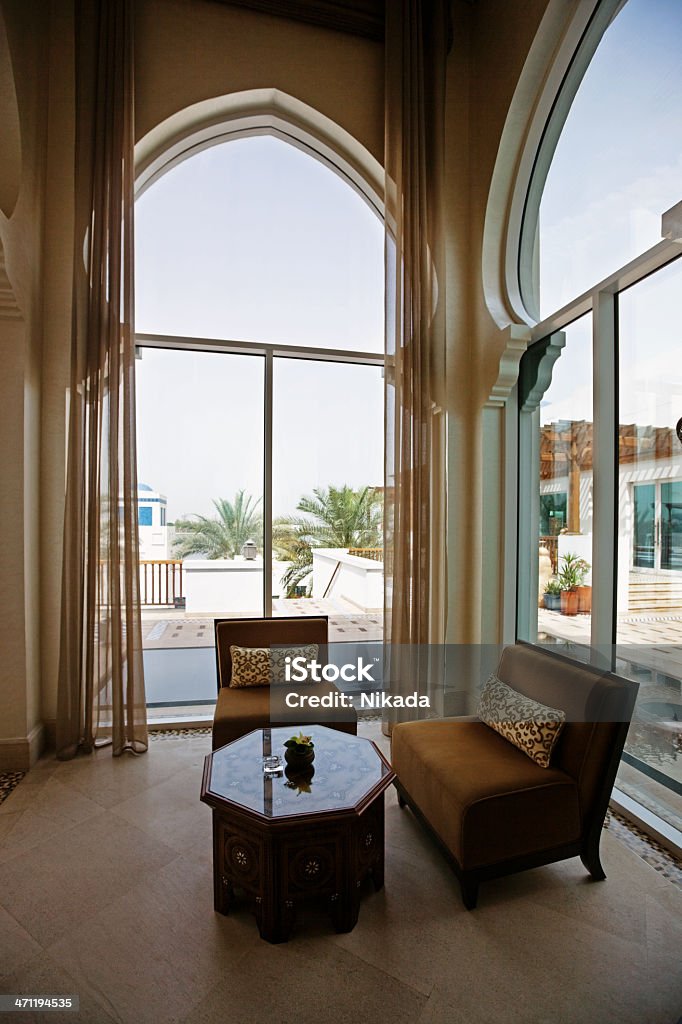 Vista interna di un hotel - Foto stock royalty-free di Camera