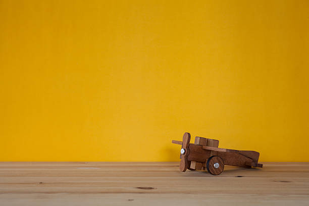 istock Toy wooden airplane 471195298