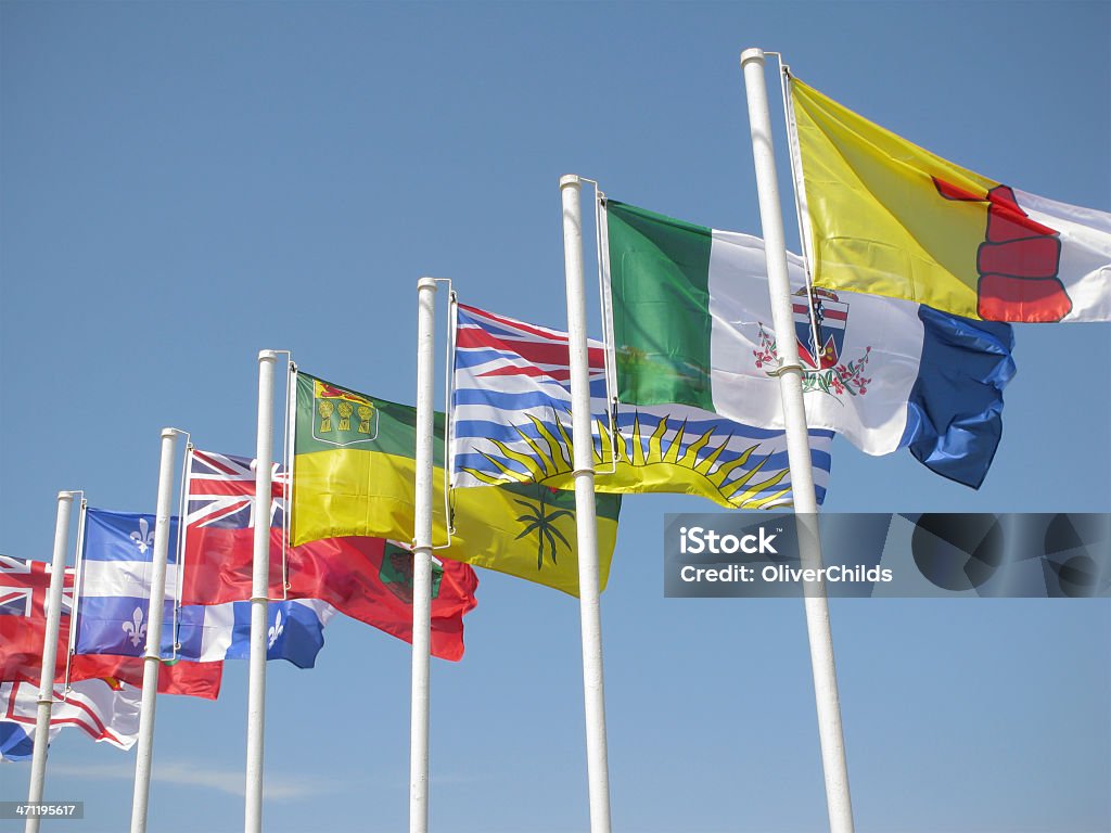 Bandiere provinciale canadese. - Foto stock royalty-free di Canada
