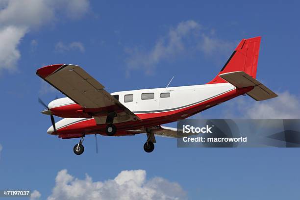 Private Airplane Stock Photo - Download Image Now - Air Vehicle, Airplane, Below