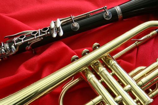 Clarinet and Trumpet Closeup