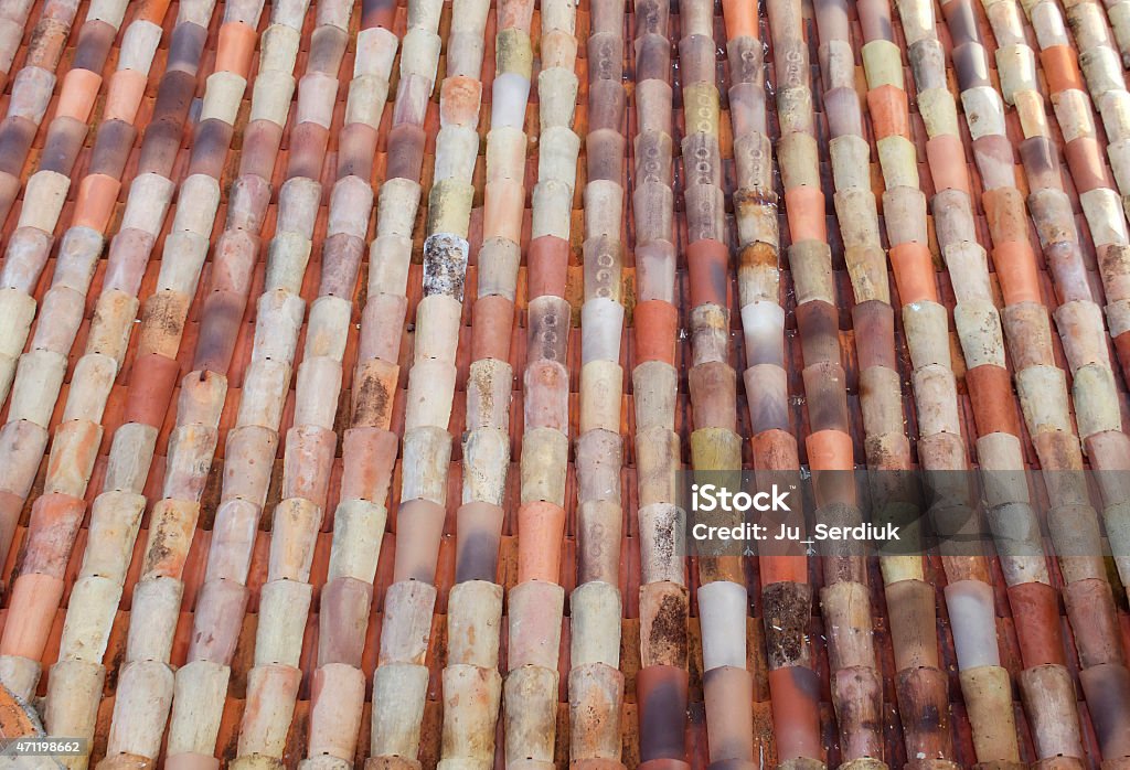 Provence tiles Colorful provence roof tile 2015 Stock Photo