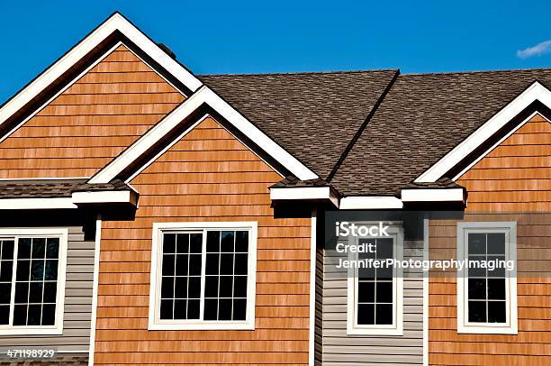 Roof And Windows Stock Photo - Download Image Now - Siding - Building Feature, Apartment, Gable