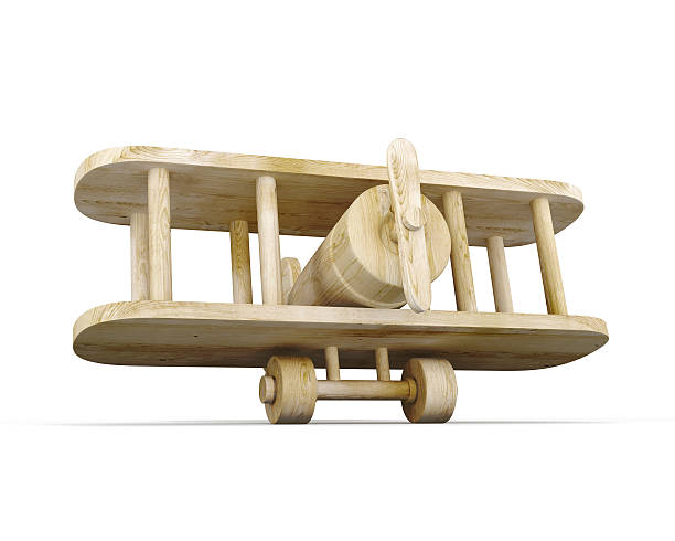 istock Toy wooden plane 471199012