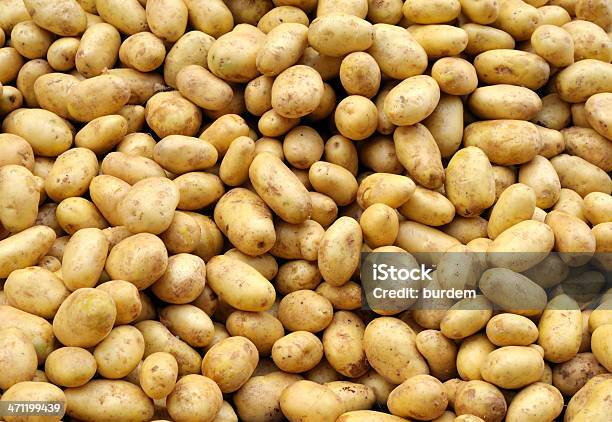 Potatoes Stock Photo - Download Image Now - Raw Potato, Backgrounds, Yellow