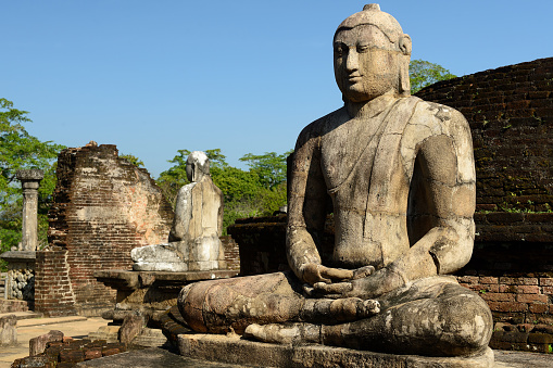 Polonnaruwa ruin was the second capital of Sri Lanka after the destruction of Polonnaruwa. The photograph is presenting  Vatadage (Round House). Sri Lanka