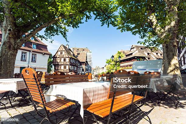 Petite France In Strasbourg Stock Photo - Download Image Now - Strasbourg, Restaurant, Alsace