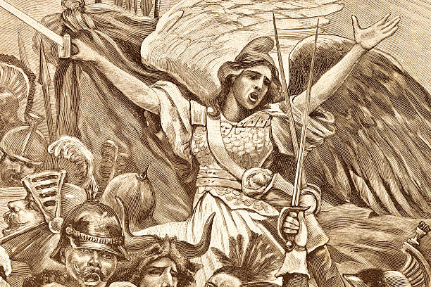 ilustrações, clipart, desenhos animados e ícones de entalhes joan da arc combate 1881 - women history engraving engraved image