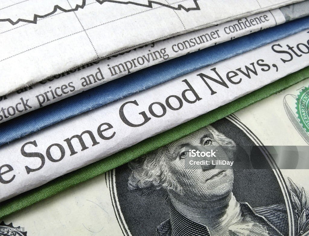 Хорошие новости и валюта - Стоковые фото Исцеление роялти-фри