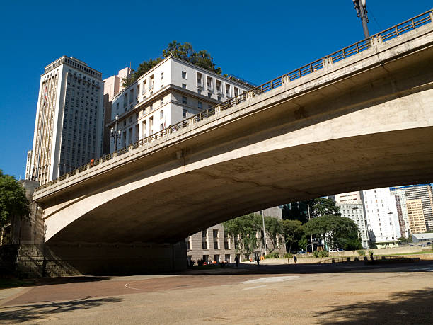 City of S&#227;o Paulo (center) S&#227;o Paulo - Center of the City, "Vale do Anhangab&#225;u" next to the City Hall and the Theater Anhangabáu stock pictures, royalty-free photos & images