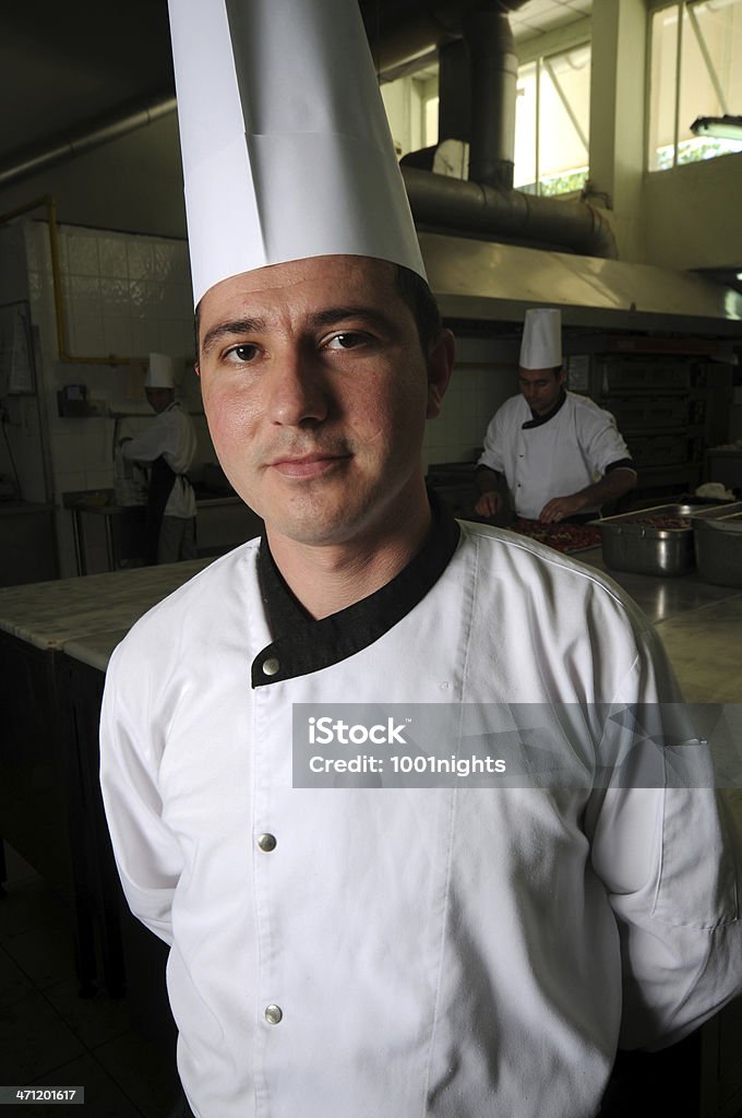 Lo chef - Foto stock royalty-free di Abito da cuoco