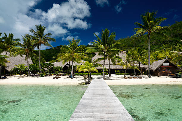 istock Bora-Bora Island Jetty French Polynesia 471201985