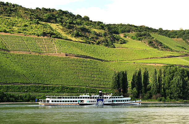 istock Cruise ship travelling down the River Rhine in Germany 471202069