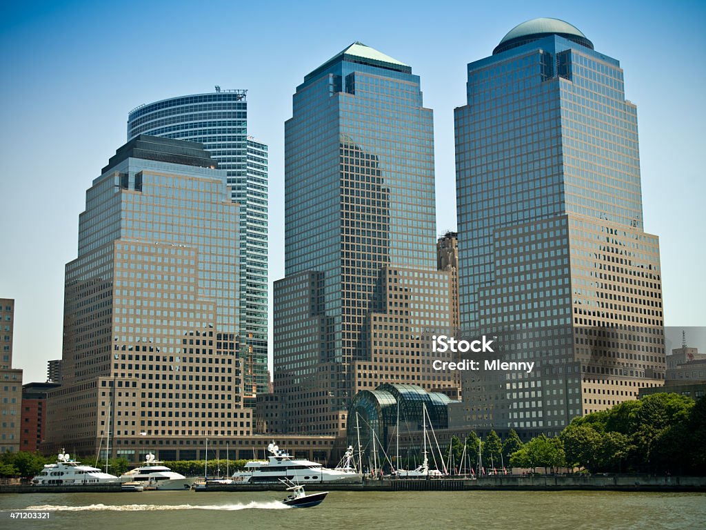 Centro financiero mundial de Nueva York - Foto de stock de Aire libre libre de derechos