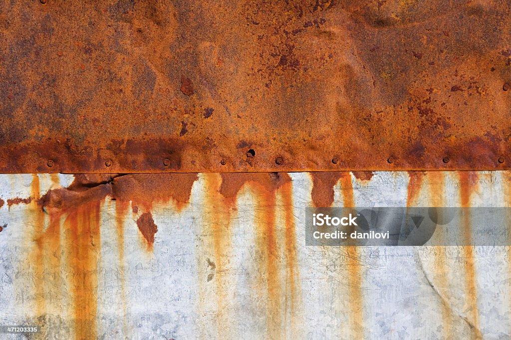 Rusty metal com padrão - Foto de stock de Abstrato royalty-free