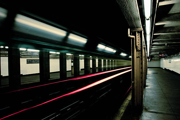 Subway Station New York City Motion Blur