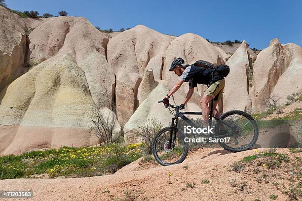 Rose Valley Downhill Cappadocia Turkey Stock Photo - Download Image Now - Adult, Adventure, Asia