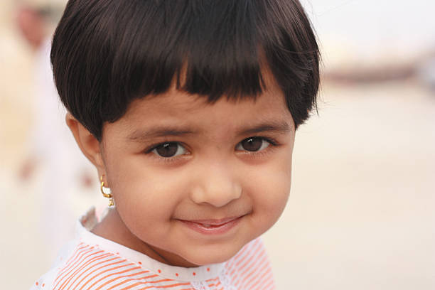 Portrait of adorable little Asian girl