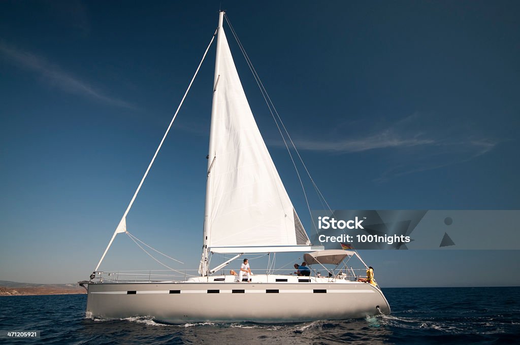 Barco a vela - Foto de stock de Iate - Embarcação de lazer royalty-free