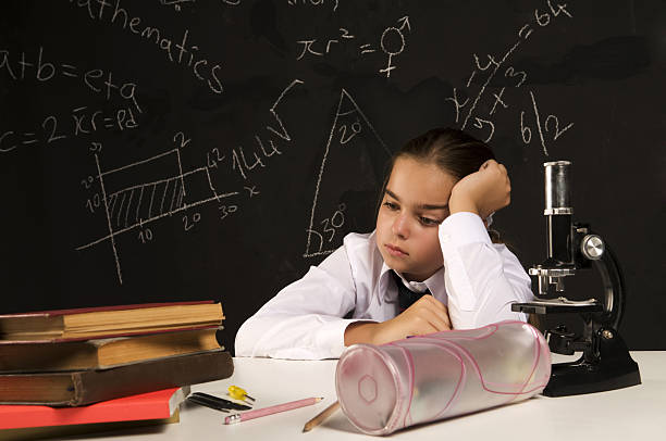 istock Little sad schoolgirl 471207061