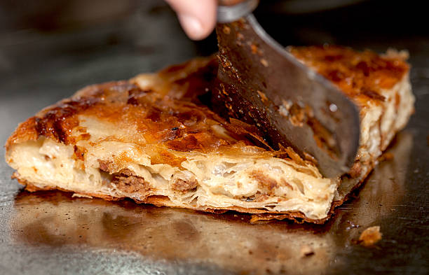 Burek with meat stock photo