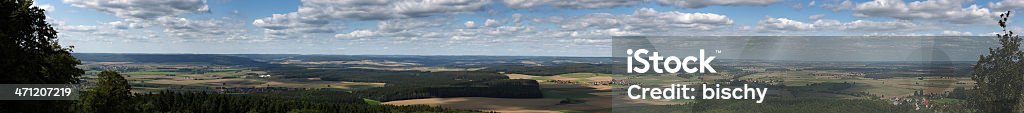 Upper Swabia panoramic view from the "Holy Mountain of Upper Swabia" - Germany Germany Stock Photo