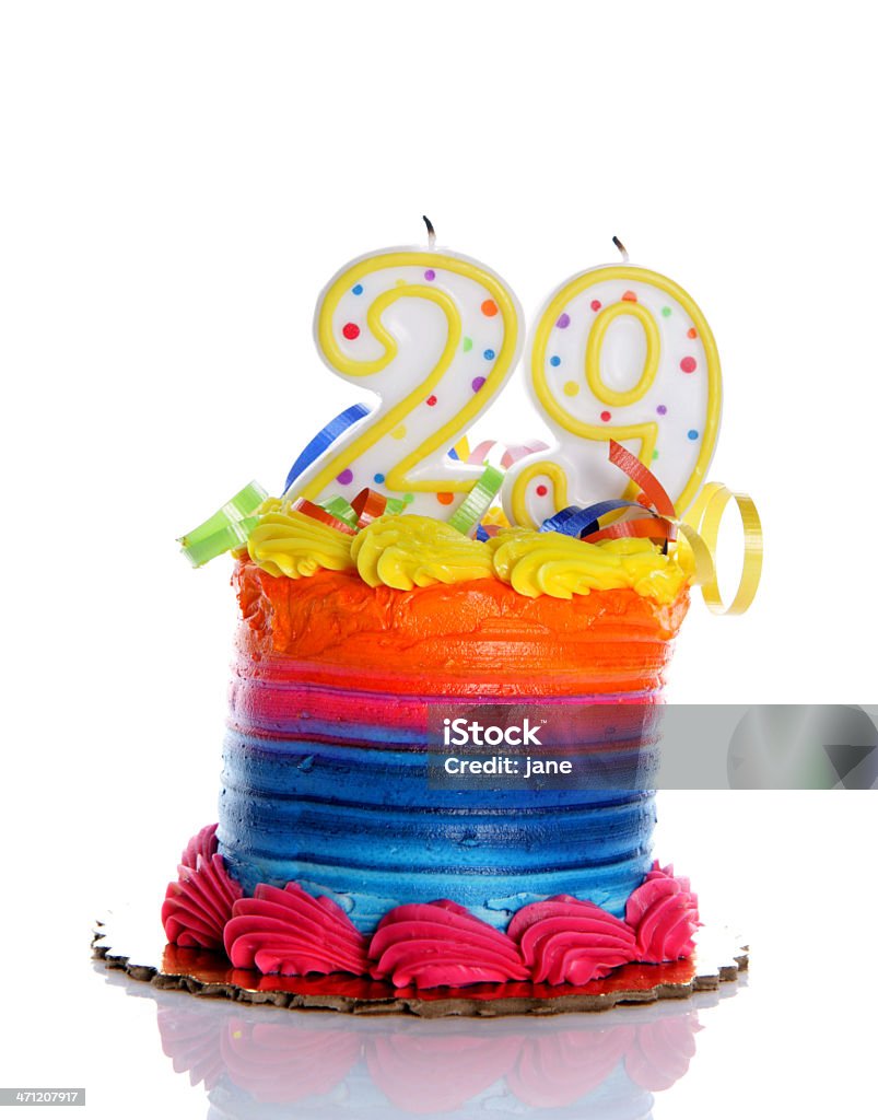 29 th Birthday Cake - Lizenzfrei 25-29 Jahre Stock-Foto