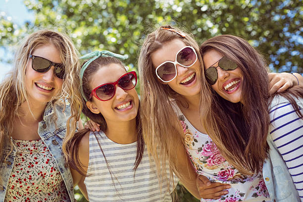 istock Happy friends smiling at camera 471209580