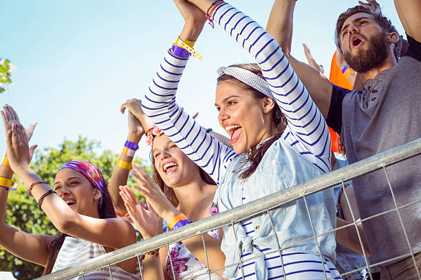istock Excited music fans up the front 471210252