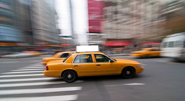 istock New York Taxi with blank sign & clipping path 471210811