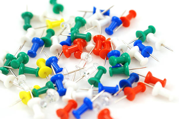 Thumbtacks stock photo