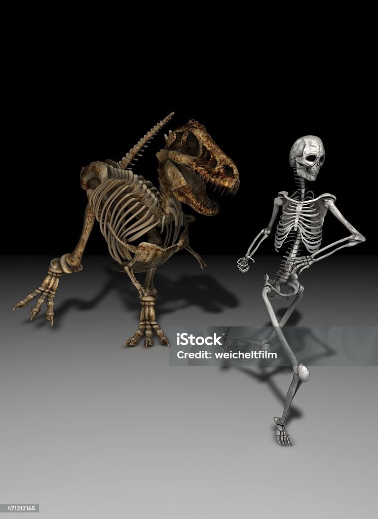 T-Rex caza humanos - Foto de stock de Abstracto libre de derechos