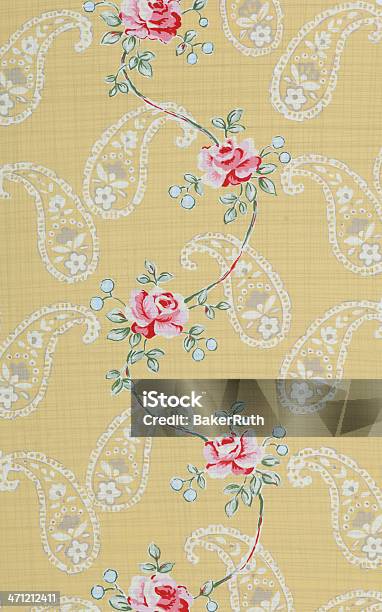 Vintage Floral Stock Photo - Download Image Now - Paisley Pattern, Textile, Care