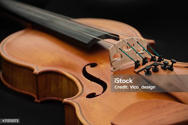 Violin With Black Background Stock Photo - Download Image Now - Arts Culture and Entertainment, Classical Concert, Classical Music