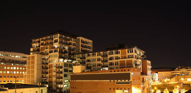 Urban Living with Blank sign - Your Ad Here