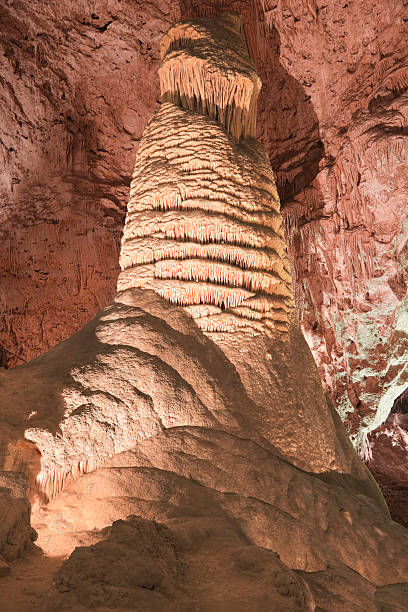 Carlsbad Caverns National Park "Rock of Ages" "Rock of Ages" Stalagmite formation in the Big Room in Carlsbad Caverns National ParkTo see all my Guadalupe Mountains and Carlsbad Caverns photos, click here carlsbad texas stock pictures, royalty-free photos & images