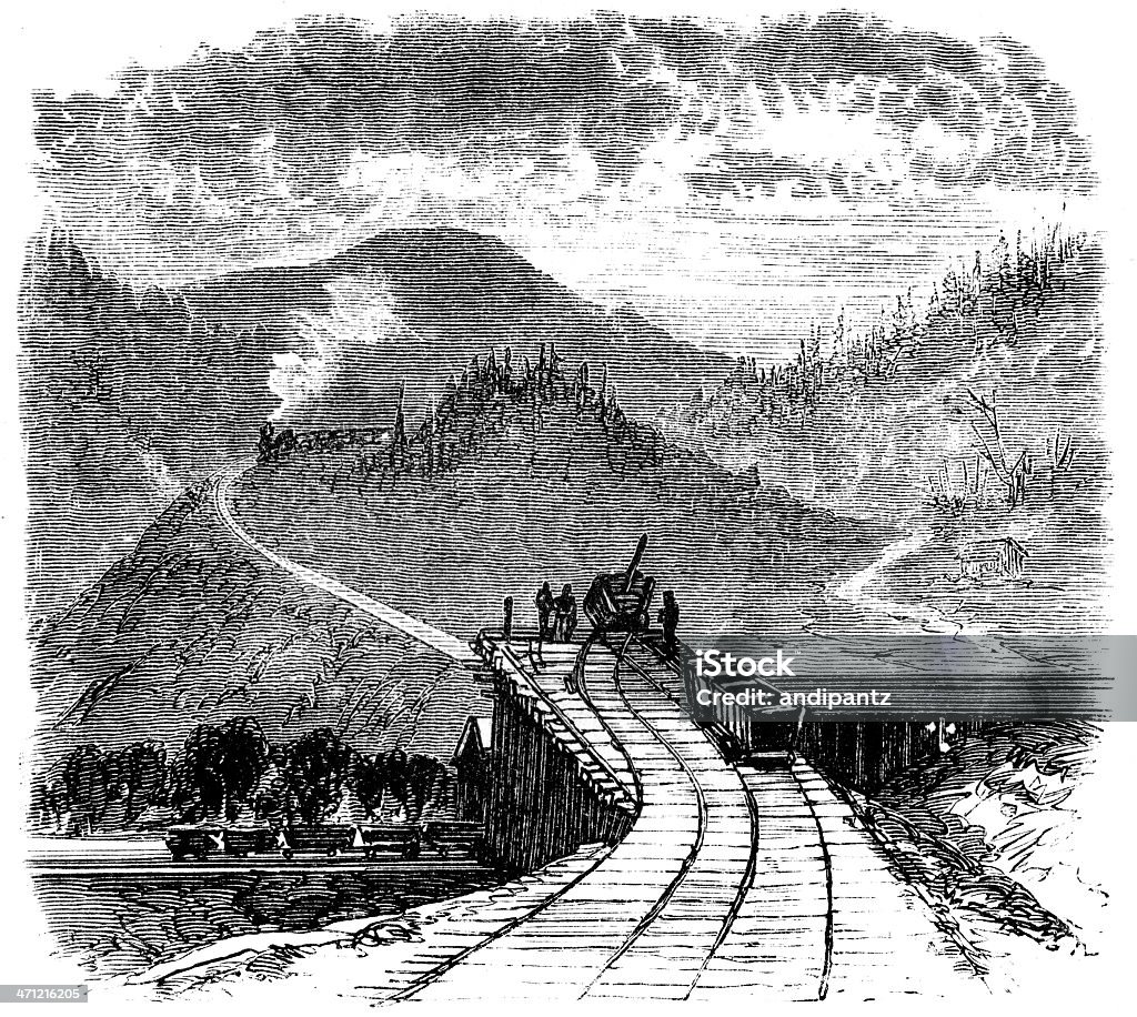 애트나 (Aetna) 석탄 광산 - 로열티 프리 1880-1889 년 스톡 사진