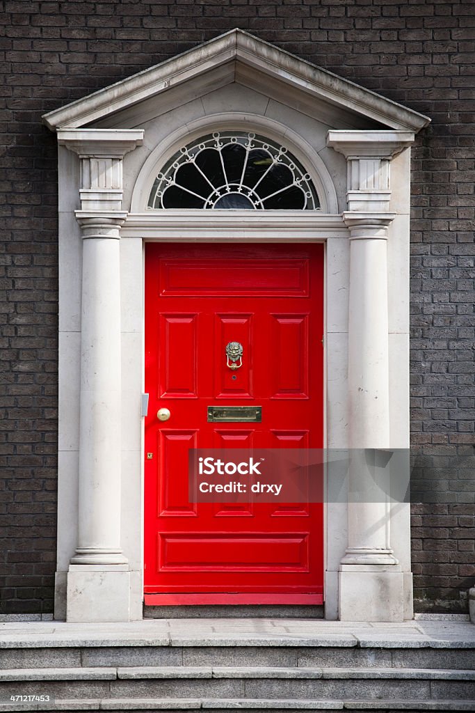 British tradizionale portiera - Foto stock royalty-free di Porta