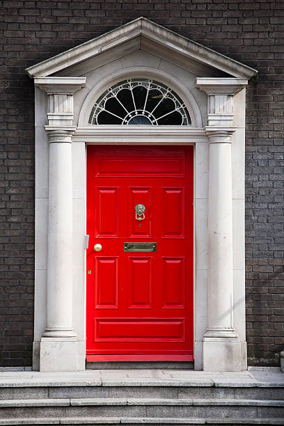 British traditional door stock photo